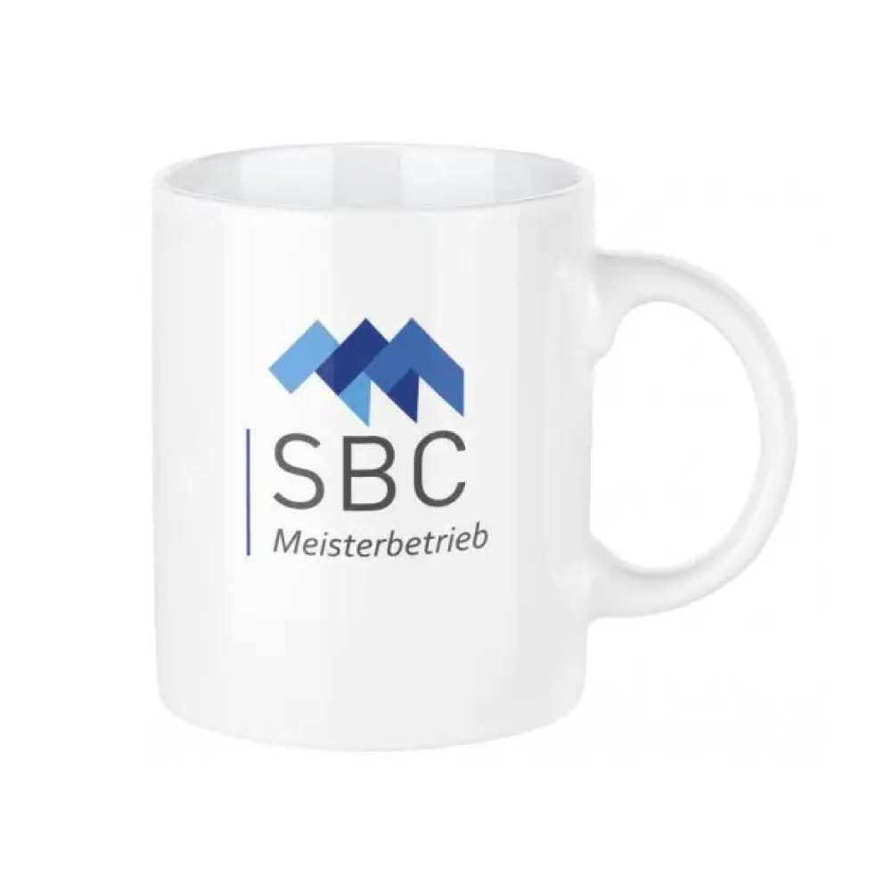 dieser weiße 25cl Senator Mug Maxi Mug kann mit einem Aufdruck versehen werden