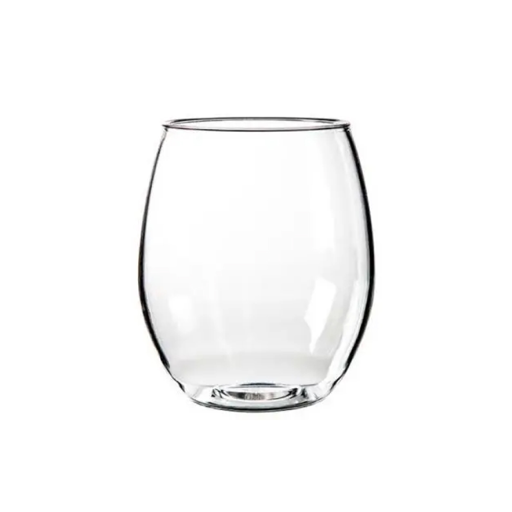 Dieses transparente Kunststoffglas Rondo 40 cl. ohne Stiel eignet sich zum Drucken und Gravieren von Bildern und Texten